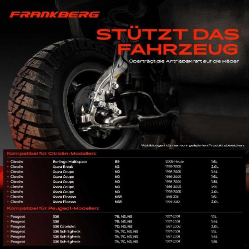 1x Achsschenkel Radaufhängung Vorderachse Links für Citroën Berlingo Xsara Peugeot 306 Partner Bild 1x Achsschenkel Radaufhängung Vorderachse Links für Citroën Berlingo Xsara Peugeot 306 Partner