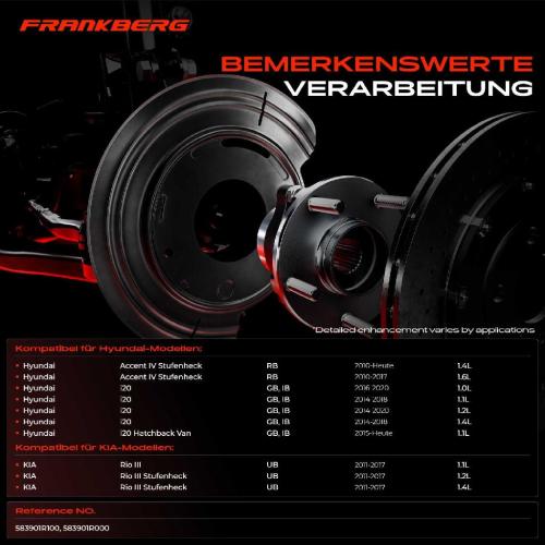 2x Ankerblech Bremsscheibe Hinterachse Beidseitig für Hyundai Accent RB i20 GB KIA Rio III UB Bild 2x Ankerblech Bremsscheibe Hinterachse Beidseitig für Hyundai Accent RB i20 GB KIA Rio III UB