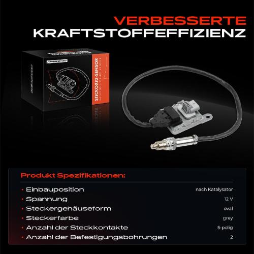 1x Nox Sensor Nitrogen Oxide Lamdasonde nach Katalysator für Citroën C3 C4 DS3 Jumper Peugeot 308 Boxer Bild 1x Nox Sensor Nitrogen Oxide Lamdasonde nach Katalysator für Citroën C3 C4 DS3 Jumper Peugeot 308 Boxer