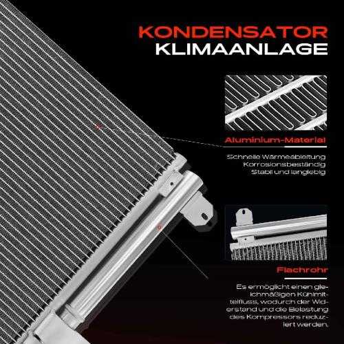 1x Kondensator Klimaanlage für VW Beetle 5C Jetta IV 1.2L-2.5L Bj ab 2010 Bild 1x Kondensator Klimaanlage für VW Beetle 5C Jetta IV 1.2L-2.5L Bj ab 2010