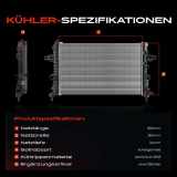 1x Kühler Wasserkühler Motorkühler für Opel Astra H Caravan GTC Kasten/Kombi A04 L35 L70