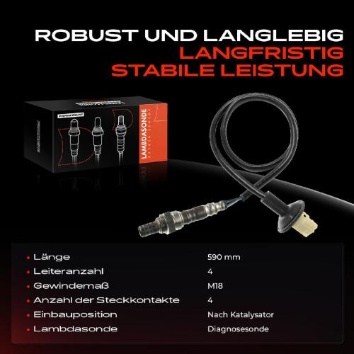 Frankberg 1x Lambdasonde Diagnosesonde Nach Katalysator für Toyota Avensis T25 Corolla E12 Verso Bild Frankberg 1x Lambdasonde Diagnosesonde Nach Katalysator für Toyota Avensis T25 Corolla E12 Verso