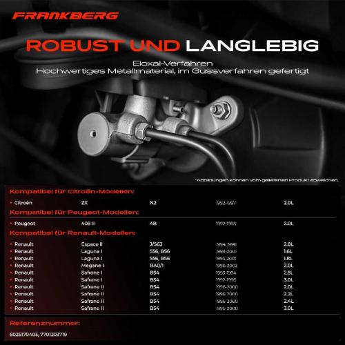 1x Hauptbremszylinder Bremszylinder für Renault Laguna I Megane Citroën ZX Peugeot Bild 1x Hauptbremszylinder Bremszylinder für Renault Laguna I Megane Citroën ZX Peugeot