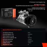 1x Klimakompressor für Mercedes-Benz A-Klasse W176 B-Klasse W242 W246 CLA C117 X117 1.5L