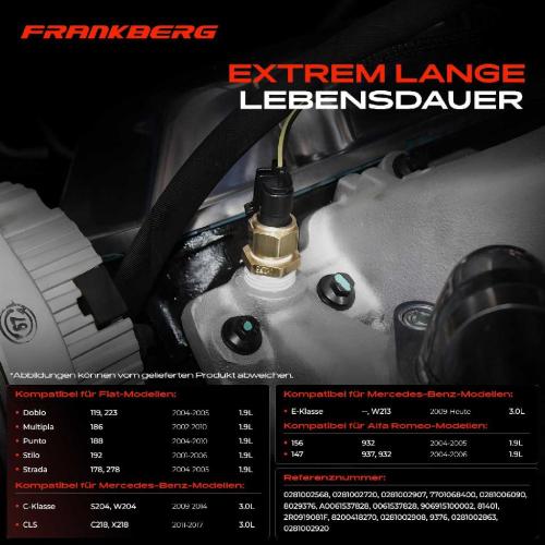 1x Sensor Kraftstoffdruck für Mercedes-Benz W204 W212 B906 Opel Renault Fiat Nissan Bild 1x Sensor Kraftstoffdruck für Mercedes-Benz W204 W212 B906 Opel Renault Fiat Nissan