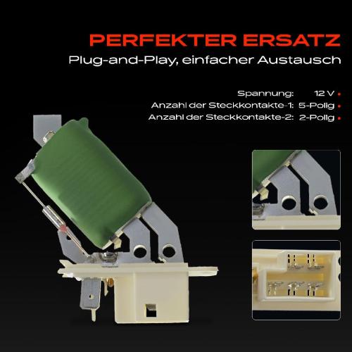 1x Widerstand Vorwiderstand Gebläsemotor für Opel Astra Calibra Vectra A Saab 9-3 Bild 1x Widerstand Vorwiderstand Gebläsemotor für Opel Astra Calibra Vectra A Saab 9-3