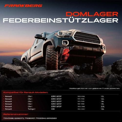 1x Domlager Federbeinstütz lager für Renault Clio Twingo 1990-2007 Bild 1x Domlager Federbeinstütz lager für Renault Clio Twingo 1990-2007
