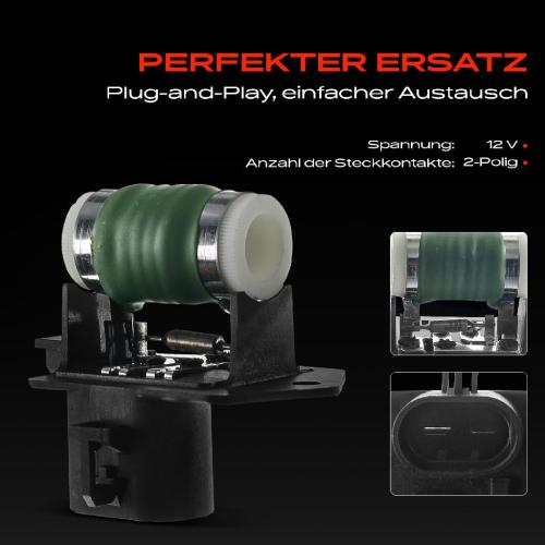 1x Widerstand Vorwiderstand Gebläsemotor für Fiat Doblo 500 Bravo II Ford KA Opel Corsa D Bild 1x Widerstand Vorwiderstand Gebläsemotor für Fiat Doblo 500 Bravo II Ford KA Opel Corsa D