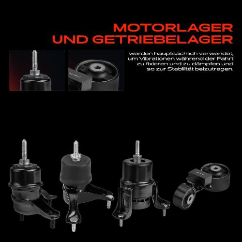 2x Motorlager Getriebelagerlager Drehmomentstützlager Vorne für Toyota Camry Stufenheck V4 XV4 2.4L 2006-2009 Bild 2x Motorlager Getriebelagerlager Drehmomentstützlager Vorne für Toyota Camry Stufenheck V4 XV4 2.4L 2006-2009