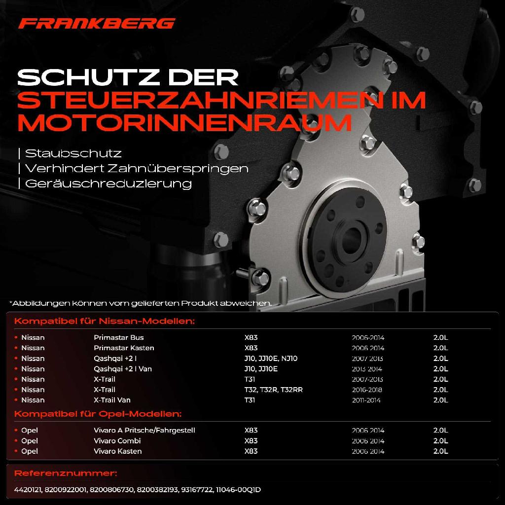 1x Steuergehäuse Abdeckung Steuerkette Deckel für Nissan X-Trail Renault Koleos Laguna