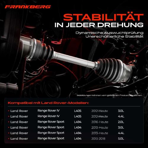 1x Antriebswelle Vorderachse Links für Land Rover Range Rover IV Sport L405 L494 Bild 1x Antriebswelle Vorderachse Links für Land Rover Range Rover IV Sport L405 L494