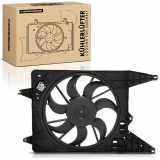 Frankberg 1x Motorkühller Einfachlüfter mit Kühlerlüfterrahmen Dacia Logan LS KS Sandero 1.5 dCi 55/65 KW