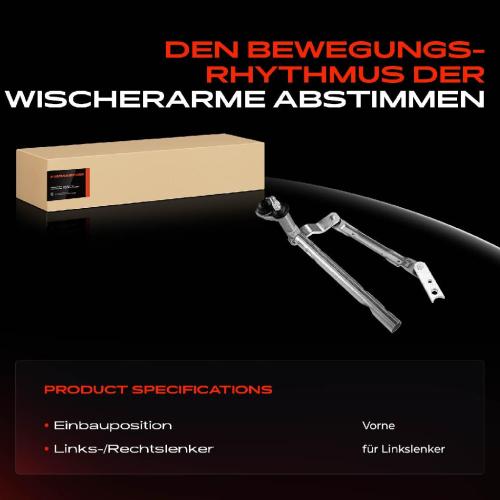 1x Wischergestänge Vorne für Seat Leon 1P1 2005-2012 Bild 1x Wischergestänge Vorne für Seat Leon 1P1 2005-2012