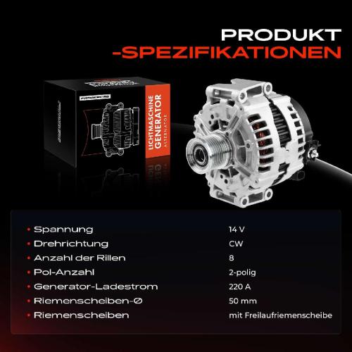 1x Lichtmaschine Generator für Mercedes-Benz W221 W164 X164 R-Klasse 3.0L Bild 1x Lichtmaschine Generator für Mercedes-Benz W221 W164 X164 R-Klasse 3.0L