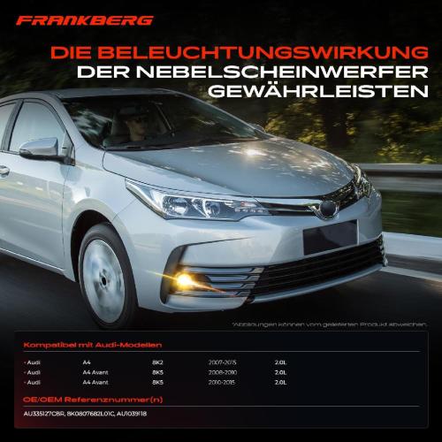1x Stoßfänger Nebelscheinwerfer Vorne Rechts für Audi A4 8K2 A4 Avant 8K5 2.0L Bild 1x Stoßfänger Nebelscheinwerfer Vorne Rechts für Audi A4 8K2 A4 Avant 8K5 2.0L