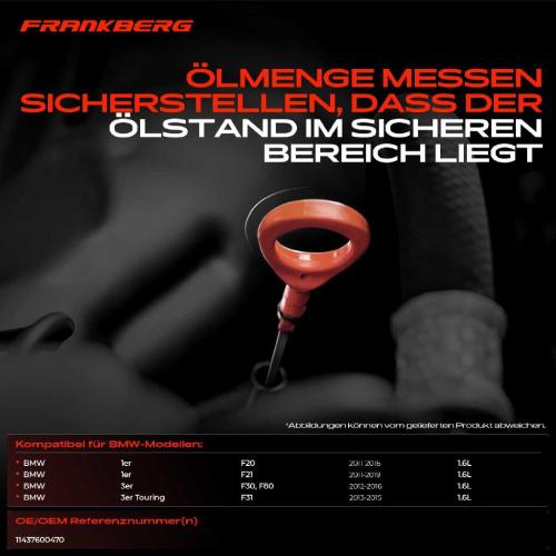 1x Ölmessstab Ölpeilstab Ölstab für BMW F20 F21 F30 F80 F31 114i 118i 2010-2019 Bild 1x Ölmessstab Ölpeilstab Ölstab für BMW F20 F21 F30 F80 F31 114i 118i 2010-2019