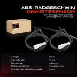 2x ABS Sensor Hinten Links für Renault Clio II Thalia I 1.2L 1.4L 1.5L 1.6L 1.9L 2.0L 2002-2012