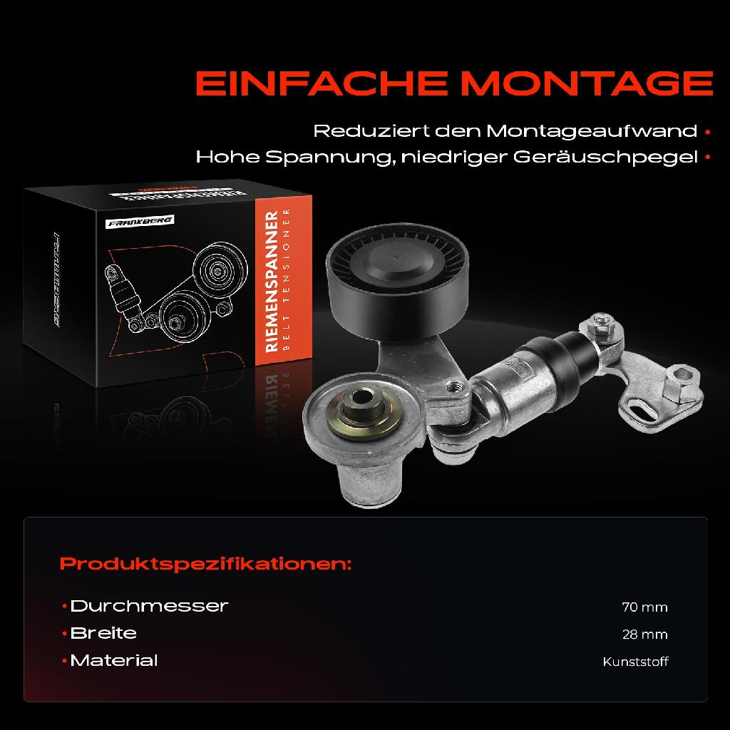 1x Spannrolle Riemenspanner für BMW 5er E39 535/540i 7er E38 X5 E53