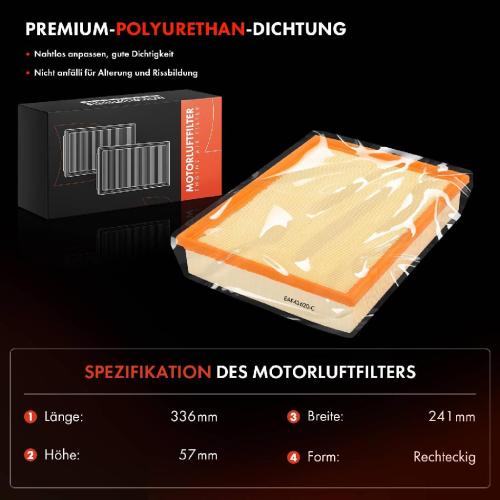 2x Luftfilter Filtereinsatz für Volvo 740 744 760 704 940 944 960 2.0 2.3 2.4 Bild 2x Luftfilter Filtereinsatz für Volvo 740 744 760 704 940 944 960 2.0 2.3 2.4