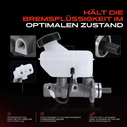 1x Hauptbremszylinder Bremszylinder für KIA Carnival I II UP GQ 1999-2007 2.5L 2.9L Bild 1x Hauptbremszylinder Bremszylinder für KIA Carnival I II UP GQ 1999-2007 2.5L 2.9L