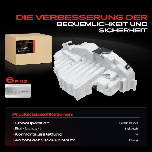1x Türschloss Hinten Rechts für Mercedes-Benz S-Klasse V221 W221 2.1L 3.0L 3.5L 4.0L 4.7L 2005-2013 Bild 1x Türschloss Hinten Rechts für Mercedes-Benz S-Klasse V221 W221 2.1L 3.0L 3.5L 4.0L 4.7L 2005-2013