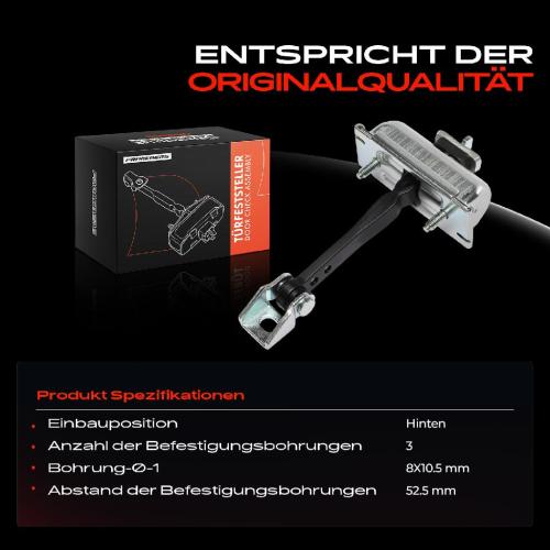 1x Türfeststeller Türfangband Türstopper Vorne für Citroën C3 III Van SY SX Bj ab 2016 Bild 1x Türfeststeller Türfangband Türstopper Vorne für Citroën C3 III Van SY SX Bj ab 2016
