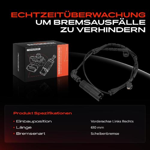 1x Warnkontakt Bremsbelagverschleiß Vorderachse für BMW Z4 E85 E86 Coupe Cabrio 3.0L Bild 1x Warnkontakt Bremsbelagverschleiß Vorderachse für BMW Z4 E85 E86 Coupe Cabrio 3.0L