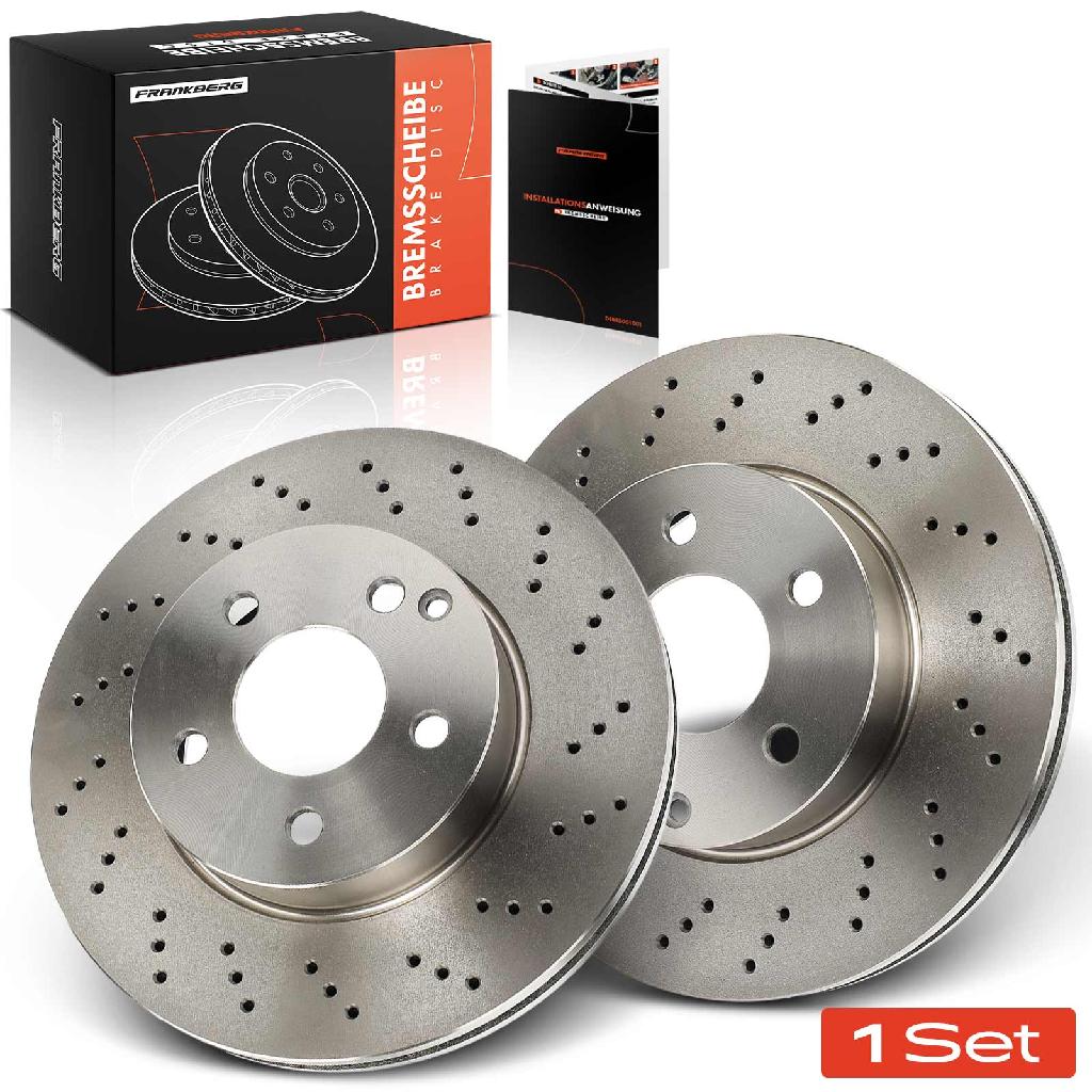 2x Bremsscheiben Vorderachse für Mercedes-Benz C-Klasse Coupe W204 C204 S204 C197 R197 2007-2014