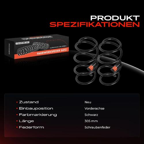 2x Fahrwerksfeder Vorderachse für VW Passat 3G2 CB2 3G5 CB5 Tiguan AD1 AX1 Bj ab 2014 Bild 2x Fahrwerksfeder Vorderachse für VW Passat 3G2 CB2 3G5 CB5 Tiguan AD1 AX1 Bj ab 2014