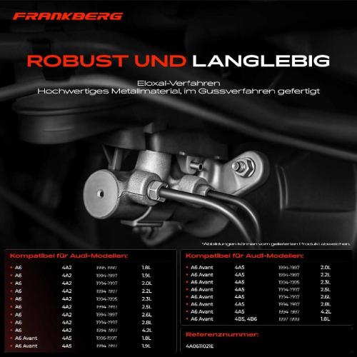 1x Hauptbremszylinder Bremszylinder für Audi A6 4A C4 Avant 4B5 1994-1998 Bild 1x Hauptbremszylinder Bremszylinder für Audi A6 4A C4 Avant 4B5 1994-1998