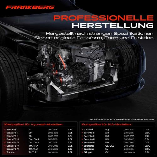 1x Spannrolle Riemenspanner für Hyundai Santa Fé II III KIA Sportage II Sorento Bild 1x Spannrolle Riemenspanner für Hyundai Santa Fé II III KIA Sportage II Sorento