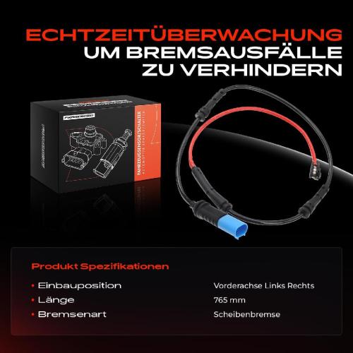 Frankberg 1x Warnkontakt Bremsbelagverschleiß Vorderachse für BMW 3er G20 G80 3er Touring G21 G81 Bild Frankberg 1x Warnkontakt Bremsbelagverschleiß Vorderachse für BMW 3er G20 G80 3er Touring G21 G81
