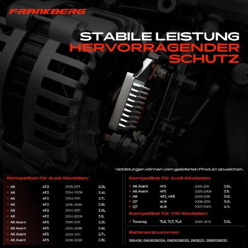 1x Lichtmaschinenregler Generatorregler für VW Touareg 7L6 Audi A6 Allroad Avant A8 Q7 4F Bild 1x Lichtmaschinenregler Generatorregler für VW Touareg 7L6 Audi A6 Allroad Avant A8 Q7 4F