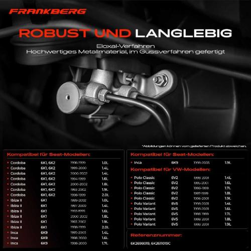 1x Hauptbremszylinder Bremszylinder für VW Polo Caddy II Seat Cordoba Ibiza II Inca Bild 1x Hauptbremszylinder Bremszylinder für VW Polo Caddy II Seat Cordoba Ibiza II Inca