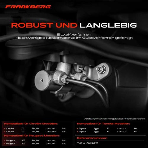 1x Hauptbremszylinder Bremszylinder für Citroën C1 Peugeot 107 Toyota Aygo 1.0L 1.4L Bild 1x Hauptbremszylinder Bremszylinder für Citroën C1 Peugeot 107 Toyota Aygo 1.0L 1.4L