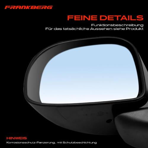 Frankberg 1x Außenspiegel Links für Fiat Panda Van 312 319 312 519 2012-2024 Bild Frankberg 1x Außenspiegel Links für Fiat Panda Van 312 319 312 519 2012-2024