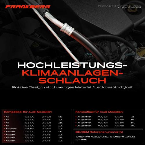 1x Hochdruckleitung Klimaanlage für Audi A6 Allroad Avant Sportback 4G Bild 1x Hochdruckleitung Klimaanlage für Audi A6 Allroad Avant Sportback 4G
