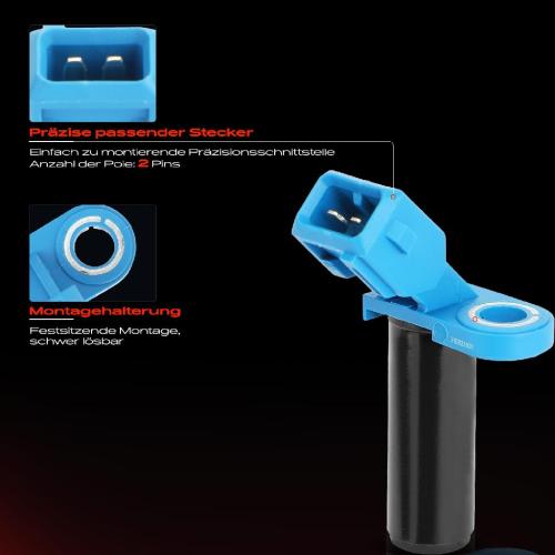 1x Kurbelwellensensor Impulsgeber für Ford Focus II III C-Max Fiesta V VI Mondeo Mazda 2 Volvo Bild 1x Kurbelwellensensor Impulsgeber für Ford Focus II III C-Max Fiesta V VI Mondeo Mazda 2 Volvo