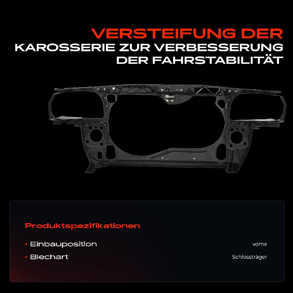1x Schlossträger Vorne für Audi A4 8EC 8ED Seat Exeo 3R2 3R5