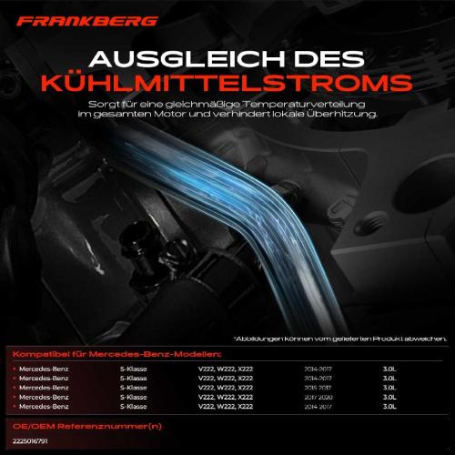 1x Kühlerschlauch Wasserschlauch für Mercedes-Benz S-Klasse V222 2014-2017 Bild 1x Kühlerschlauch Wasserschlauch für Mercedes-Benz S-Klasse V222 2014-2017