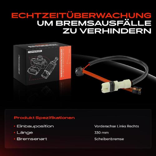 1x Warnkontakt Bremsbelagverschleiß Vorderachse für Porsche 928 5.0L 1986-1991 Bild 1x Warnkontakt Bremsbelagverschleiß Vorderachse für Porsche 928 5.0L 1986-1991