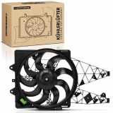 Frankberg 1x Motorkühller Einfachlüfter mit Kühlerlüfterrahmen Alfa Romeo Mito 955 Fiat Punto 199