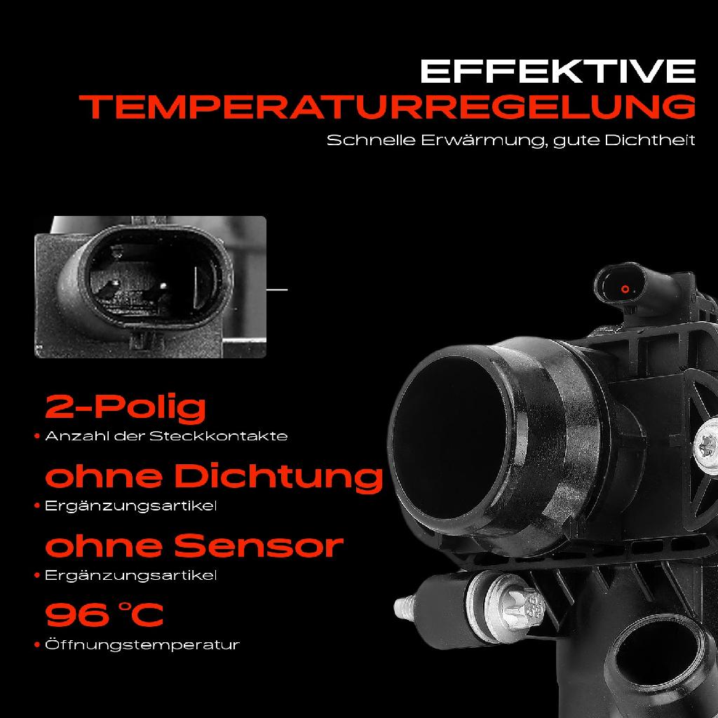 1x Thermostat Kühlmittel für Mercedes-Benz C-Klasse CLS E-Klasse GLC C 300 Bj ab 2018