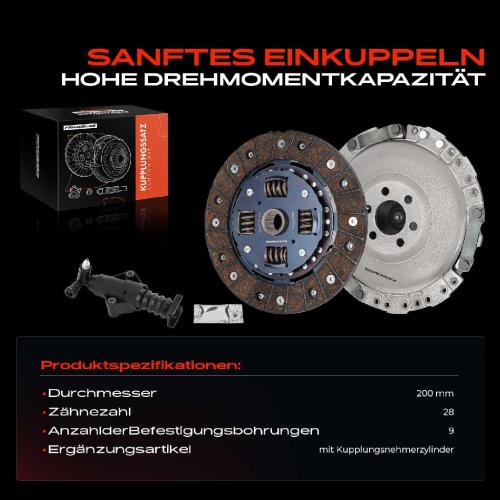 Frankberg 1x Kupplungssatz für VW Golf IV Bora Variant Seat Leon Toledo II Skoda Octavia I Combi 1.4L 1.6L Bild Frankberg 1x Kupplungssatz für VW Golf IV Bora Variant Seat Leon Toledo II Skoda Octavia I Combi 1.4L 1.6L