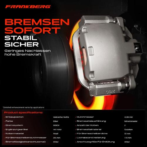 1x Bremssattel Vorderachse Rechts für Mercedes-Benz GLK-Klasse X204 2.0L 2.1L 3.0L 3.5L 2008-2015 Bild 1x Bremssattel Vorderachse Rechts für Mercedes-Benz GLK-Klasse X204 2.0L 2.1L 3.0L 3.5L 2008-2015