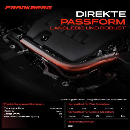 1x Kühlerschlauch Turboschlauch für Fiat Ulysse 179 Lancia Phedra 179 2.2L 2002-2010 Bild 1x Kühlerschlauch Turboschlauch für Fiat Ulysse 179 Lancia Phedra 179 2.2L 2002-2010