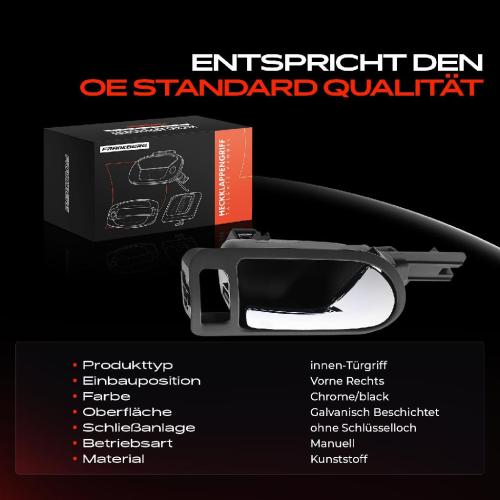 1x Türgriff Rechts innen für VW Golf V Variant EOS Jetta III 1.4L 1.6L 2.0L 2004-2015 Bild 1x Türgriff Rechts innen für VW Golf V Variant EOS Jetta III 1.4L 1.6L 2.0L 2004-2015