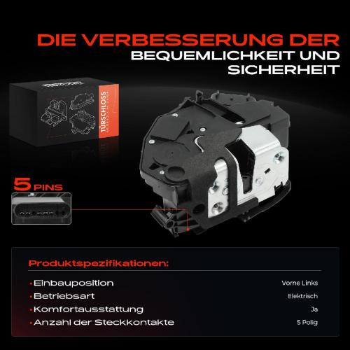 1x Türschloss Vorne Links für Volvo S60 II V60 I XC60 1.5L 1.6L 2.0L 2.4L 2.5L 3.0L 3.2L 2008-2018 Bild 1x Türschloss Vorne Links für Volvo S60 II V60 I XC60 1.5L 1.6L 2.0L 2.4L 2.5L 3.0L 3.2L 2008-2018
