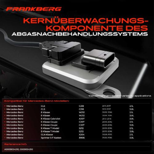 Frankberg 1x Nox Sensor Nitrogen Oxide Lamdasonde Katalysator für Mercedes-Benz CLS E-Klasse Sprinter 3,5-T Bild Frankberg 1x Nox Sensor Nitrogen Oxide Lamdasonde Katalysator für Mercedes-Benz CLS E-Klasse Sprinter 3,5-T