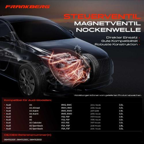 1x Steuerventil Nockenwellenverstellung für VW Touareg Auid A4 A6 Porsche Panamera Bentley Bentayga Bild 1x Steuerventil Nockenwellenverstellung für VW Touareg Auid A4 A6 Porsche Panamera Bentley Bentayga